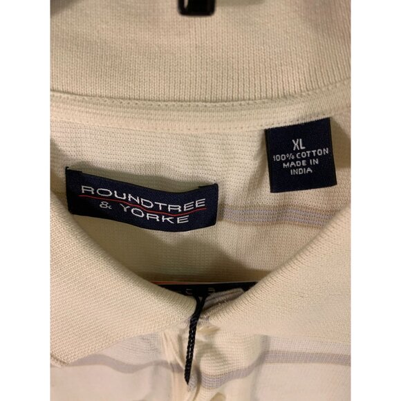 Roundtree & Yorke Heritage Collection XL Polo Shirt With Stripes - Picture 3 of 7